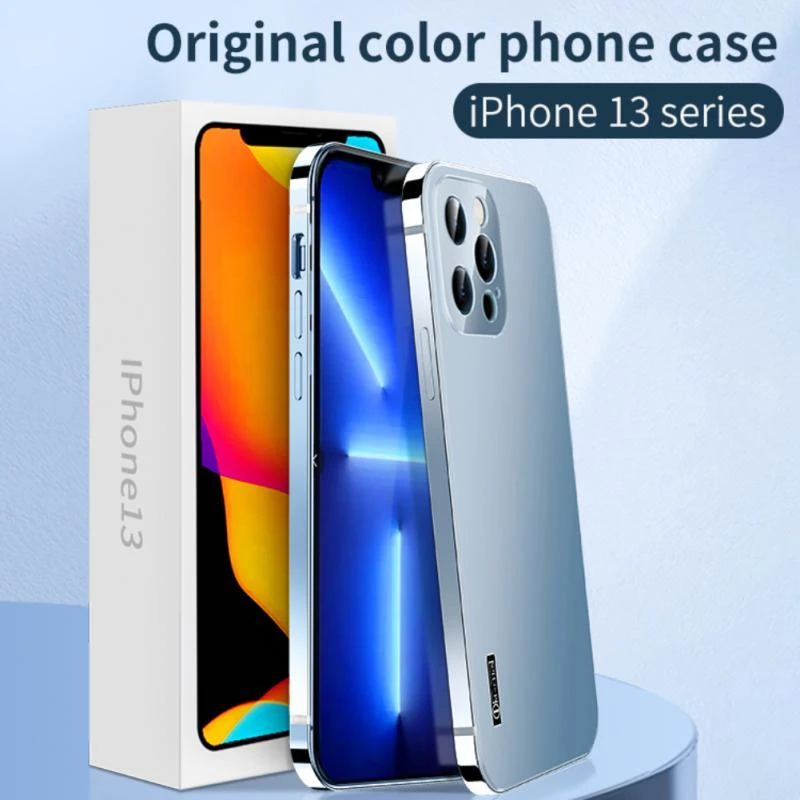 Stainless Steel Frame Matte Case Cover For Iphone 13 13 Pro Pro Max 12 12 Pro Max Sierra Blue Pink Midnight Gold Blue Starlight Mobile Phone Cases Covers Aliexpress