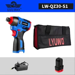 High-Power Brushless Electric Screwdriver and Impact Cordless Drill with Large Torque (LW-QZ30-L-S1)