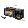 3 in 1 Breakfast Bread Maker Multifunctional Breakfast Machine Oven Household Small Kitchen Appliances Portable Toasters 6