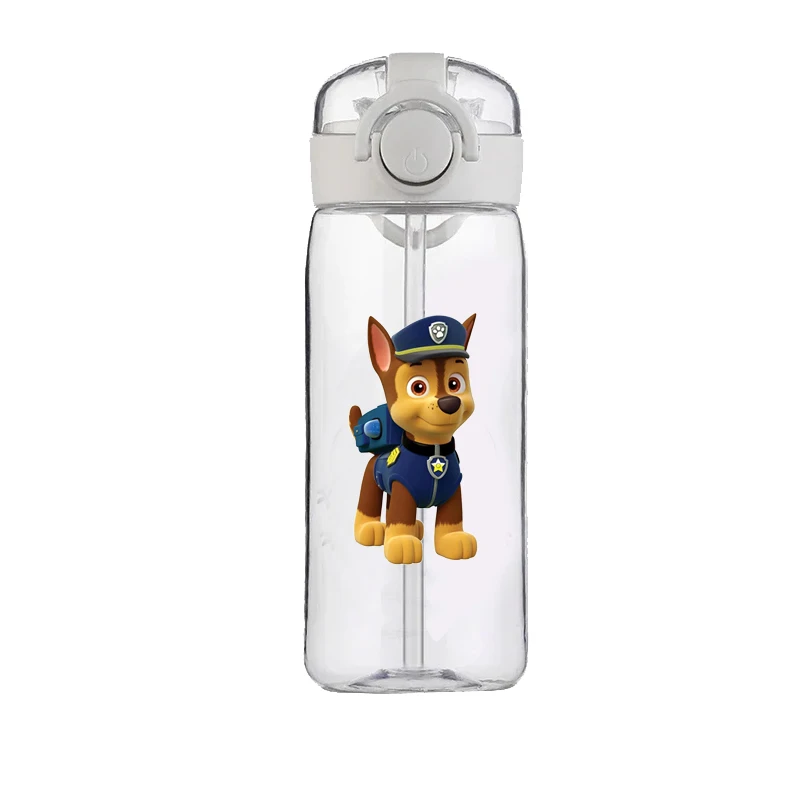 PAW Patrol Chase Cup Clear Brand High Quality Water Bottle Outdoor Sport Leak Proof Plastic School Water Bottle for Kids 400ML 4