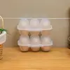 6 Egg Storage Box Egg Tray With Lid Kitchen Refrigerator Egg Drop Rack Egg Storage Boxes Fridge Egg Kitchen Storage Organization 3