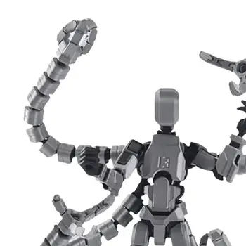Figura d'azione robot con tentacoli lunghi Accessorio Giunti mobili Modello di robot stampato in 3D Figurina fittizia articolata giocattolo