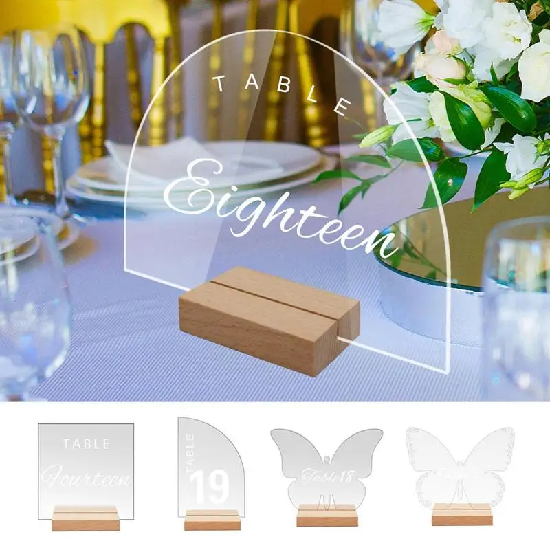 

Acrylic Table Numbers Acrylic Table Sign For Wedding Place Card For Blank Arch Seat Card Party Decoration Decoration DIY Table