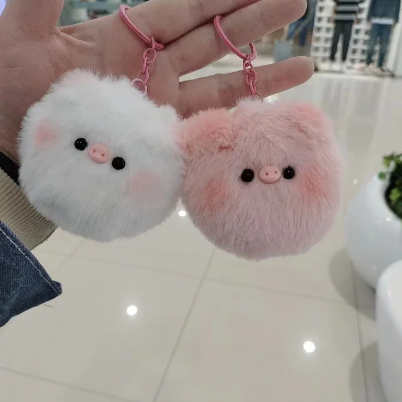 

Hot Cartoon Cute Little Pig Plush Keychain Pendant Toys Soft Stuffed Animals Plush Pendant Kids Backpack Hanging Doll Gifts