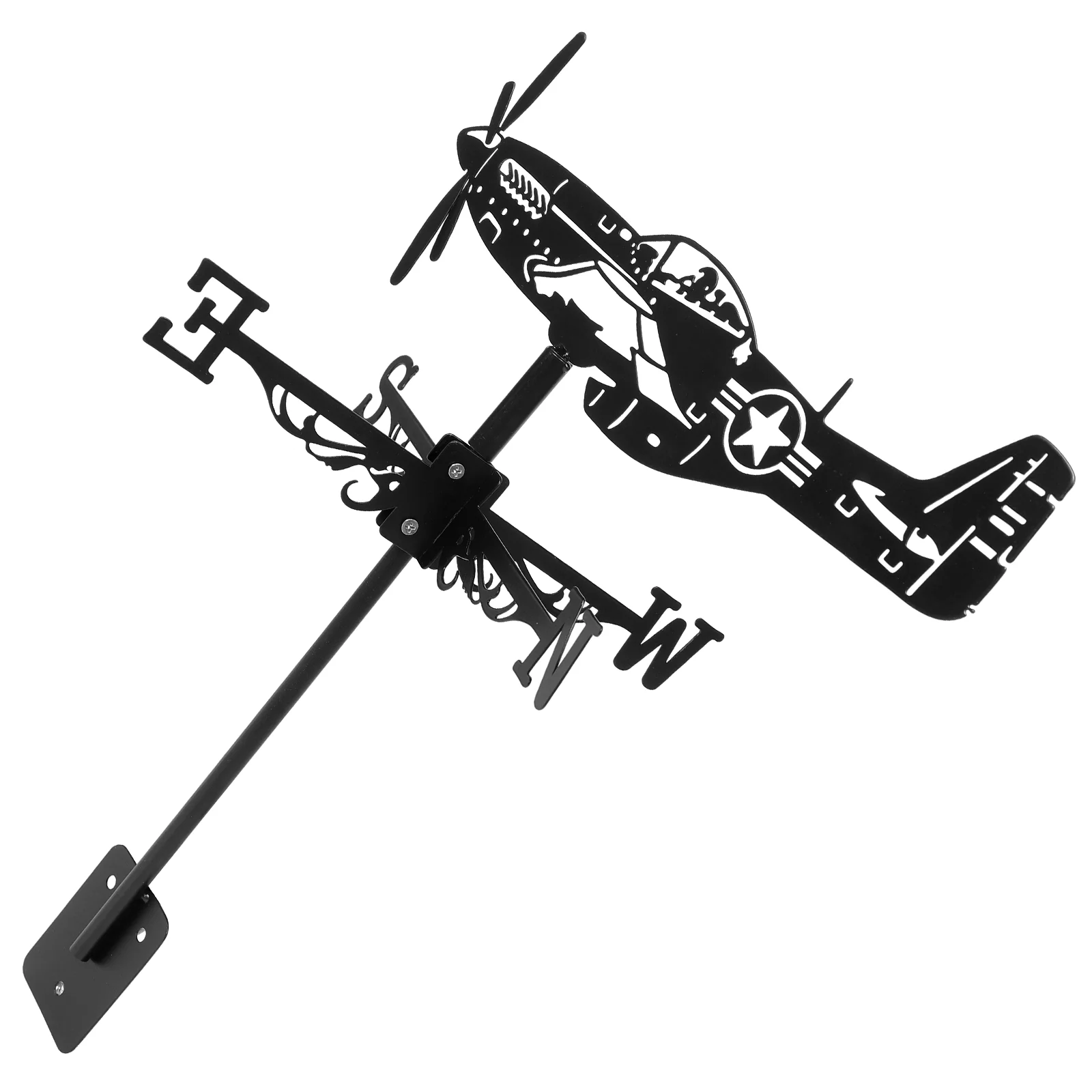 

Farmhouse Weather Vane Roof Mount Wind Direction Indicator Weather Vane Wind Direction Indicator for Garden Outdoor Farm Roof