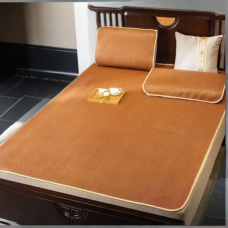 Bamboo Rattan Pattern Mattress Foldable Bed Protection Pad