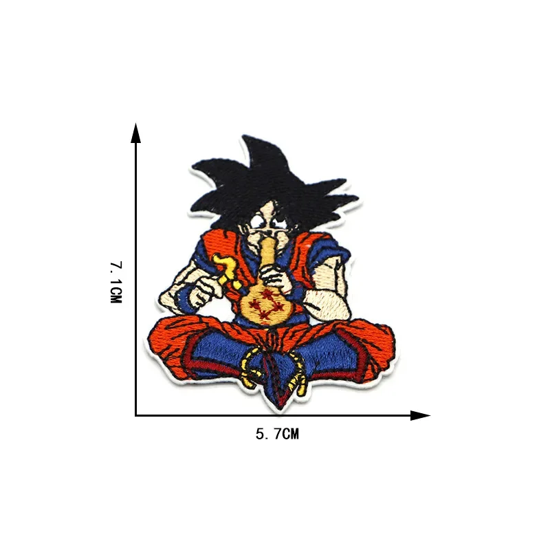 Dragon Ball Z Patch Iron on Embroidered Patches for Clothing Thermoadhesive Patches on Clothes Hippie Patch for Clothes Stickers