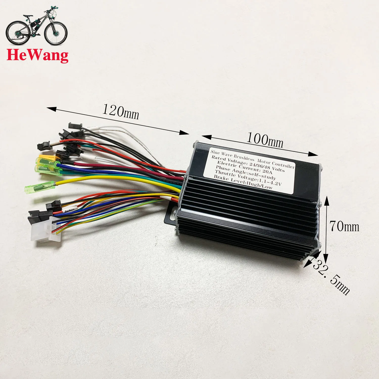 24V 36V 48V 20A 350W 500W E-bike DC Brushless motor sine wave 3-mode controller