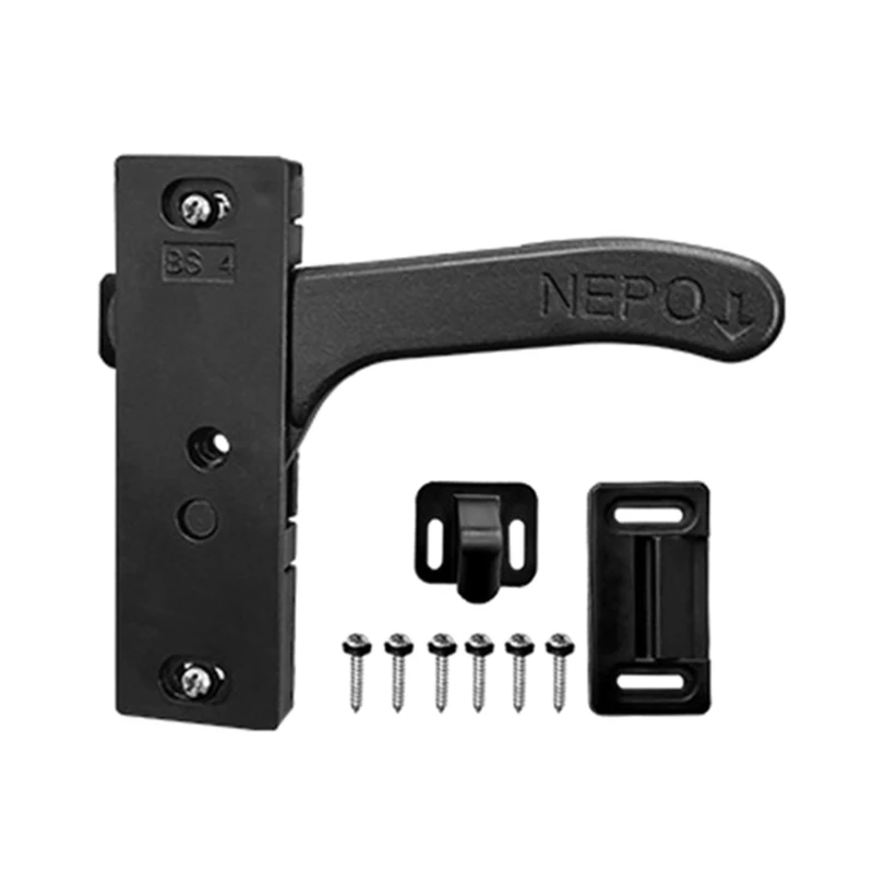 Door Lock Set Handle Lock Kits Metal for Trailers & Campervans