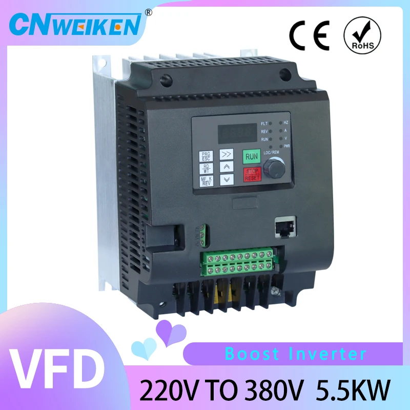 

5.5kw/4kw/2.2kw 220v/380v AC Frequency Inverter Output 3 Phase 50HZ ac motor water pump controller /ac drives/VFD