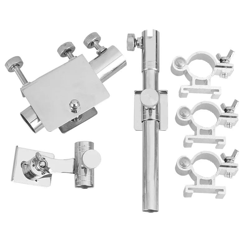 

Stainless Steel Fishing Chair Accessory 3 in 1 Rod Holder Bracket Fishing Net Bracket Detachable Holder Carp Fishing A553