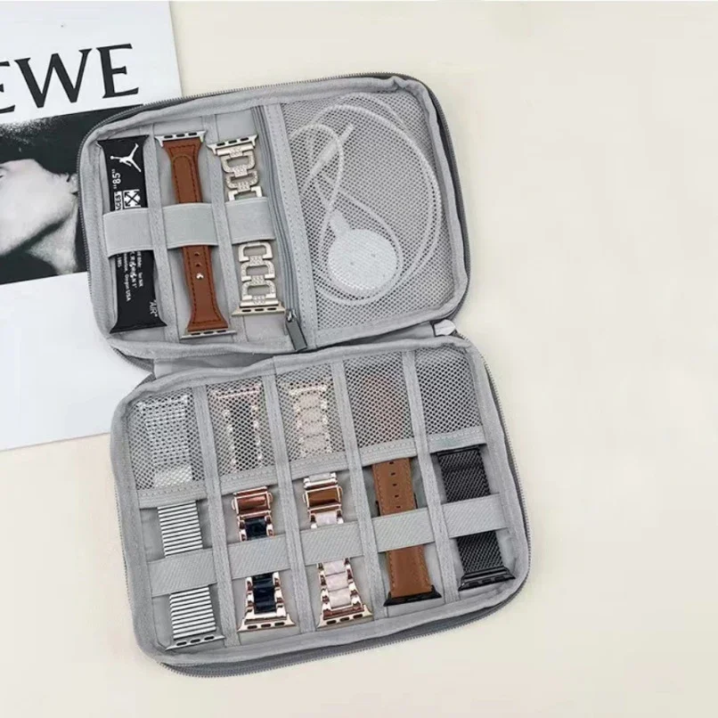 Watchband Storage Bag Watchband Bag for Apple Watch Strap Box Case Travel Smart Watch Wriststrap Storage Bag Box Watches Organizer Band Holder