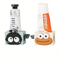 1PC การ์ตูนคู่มือ Squeezers ยาสีฟันบ้านห้องน้ํา Facial Cleanser Rolling Squeeze คลิปผู้ถือที่นั่งยาสีฟันขาตั้ง 1