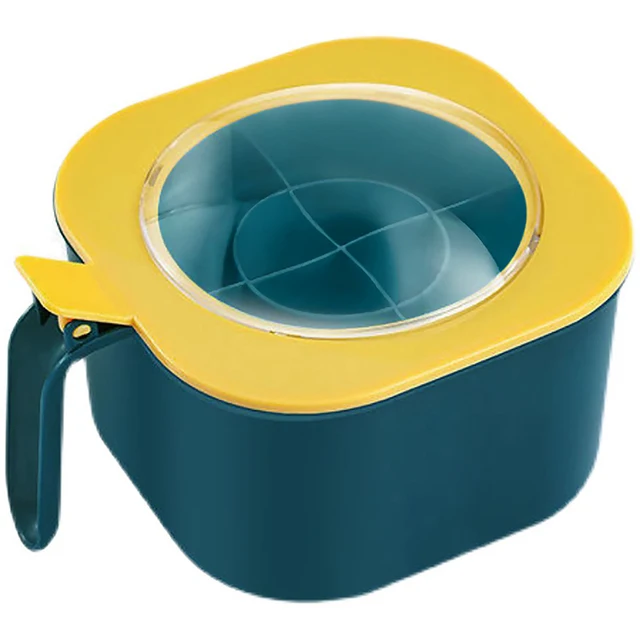 Set 4 Barattoli Spezie Con Cucchiaino - Portaspezie Trasparente Per Cucina, Sale, Pepe, Zucchero