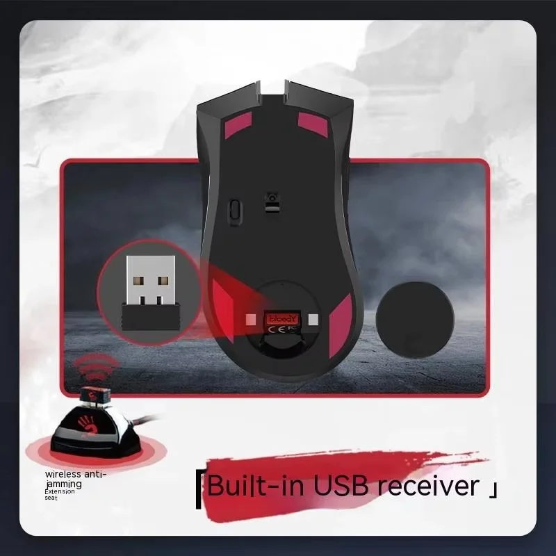 A4TECH Bloody R90 Plus Rgb Light Wireless Mouse Low Delay Ergonomics Gaming Mouse Fps Pc Game Laptop Accessories Computer Office wireless mouse,gaming mouse
