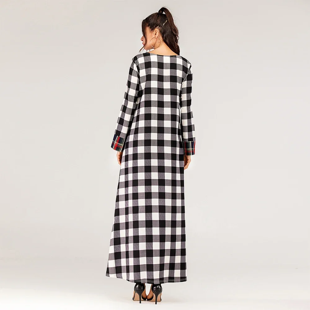 Women Long Dress Fashion Abaya Muslim Islam Arabic Musulmane Middle Eastern Clothing Casual Evening Party Dresses Robe Vestidos