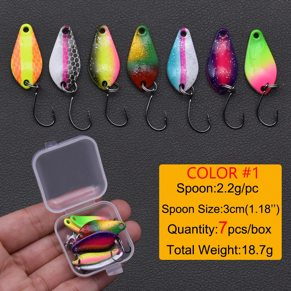 MrLurion 2,5 g 3,5 g 4 g 5 g Metall-Angel-Hartlöffel-Spinner-Köder, Wobbler-Köder, Angelköder für Forellen, Hecht und Bluegill – Detail 1