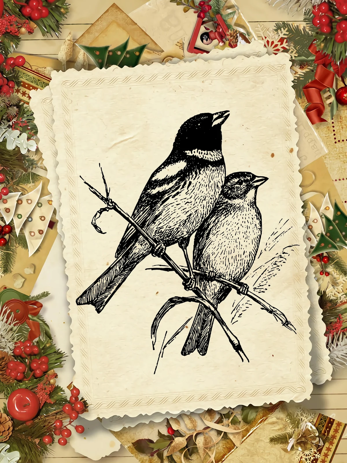 AZSG Vintge Birds Clear Stamps For DIY Scrapbooking Paper Card Making Album Fun Decorative Silicone Seal Craft
