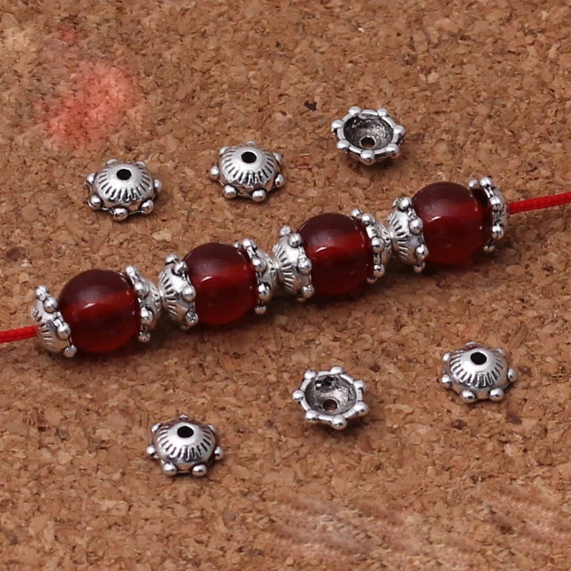 Metalen kraal / spacer bloem 4mm goud (per stuk) | FRIS! Kralen en Sieraden