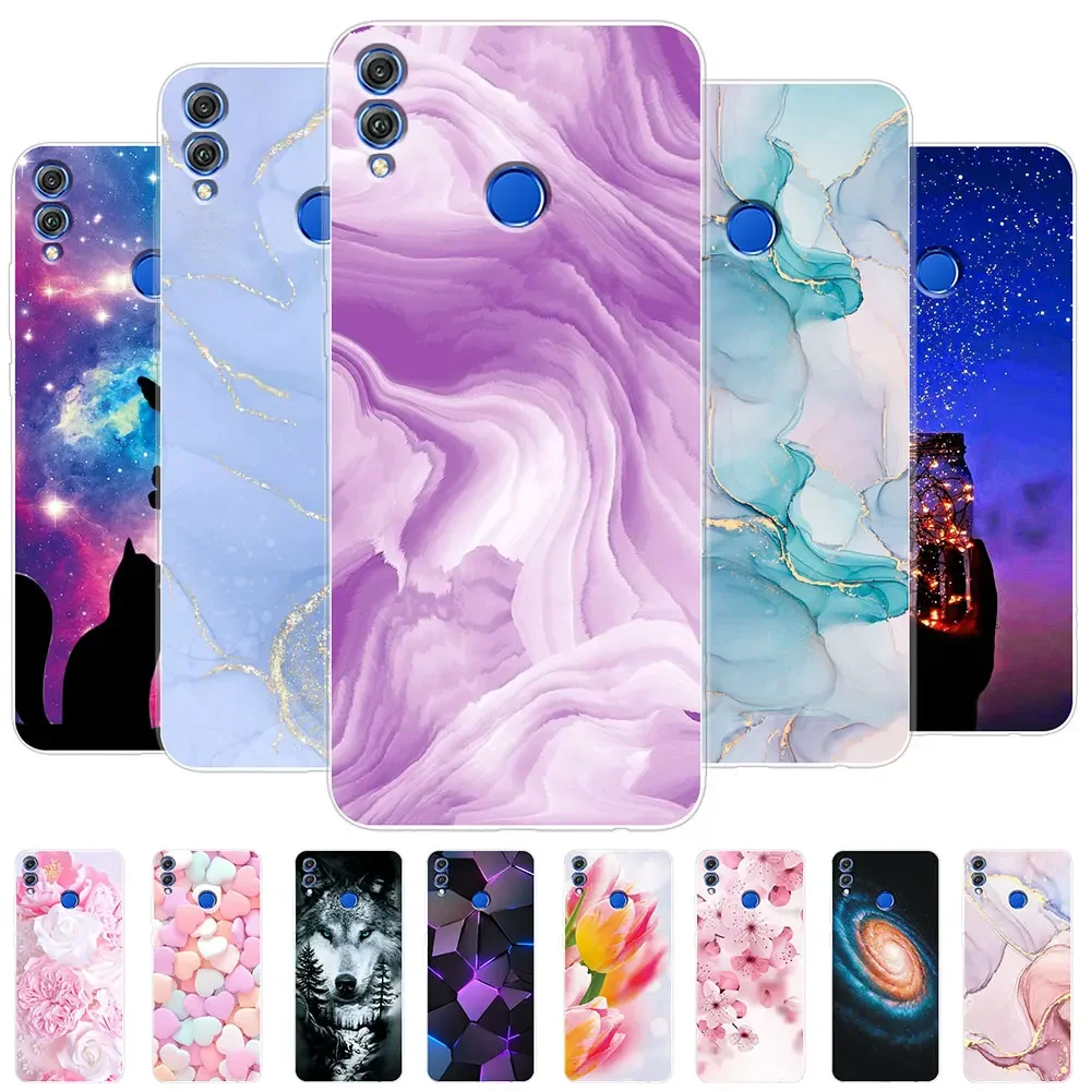 Vibrant Watercolor Marble Transparent Silicone Case