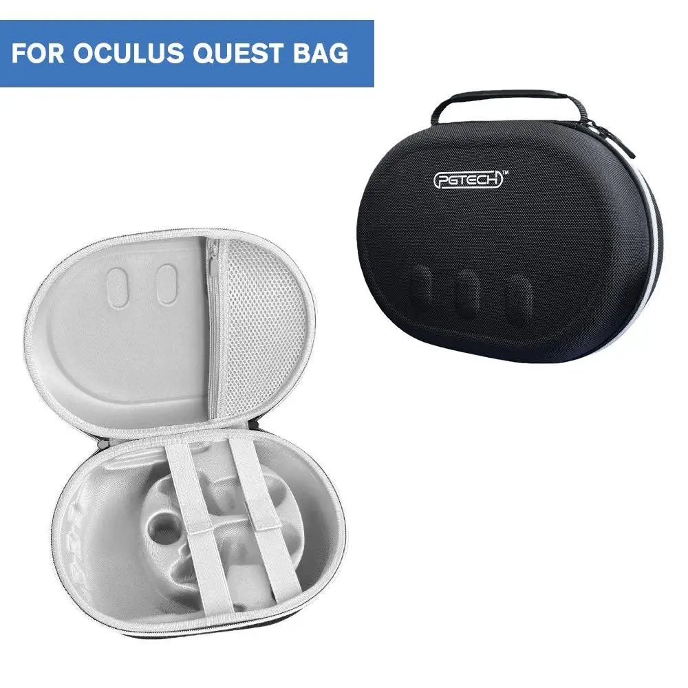 

Портативная сумка для хранения, Противоударная жесткая оболочка из ЭВА, органайзер для защиты от царапин, Сумка с отделением из сетки для наушников Meta Quest 3