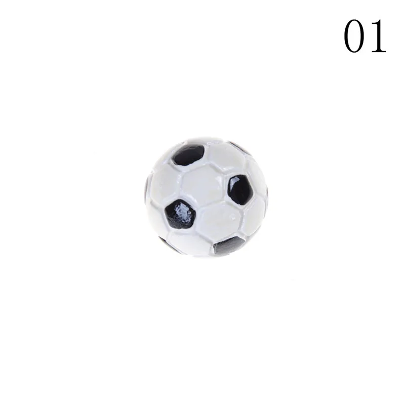 1:6/1:12 Dollhouse Miniature Sports Balls Soccer Football and Basketball Decor Toy 5