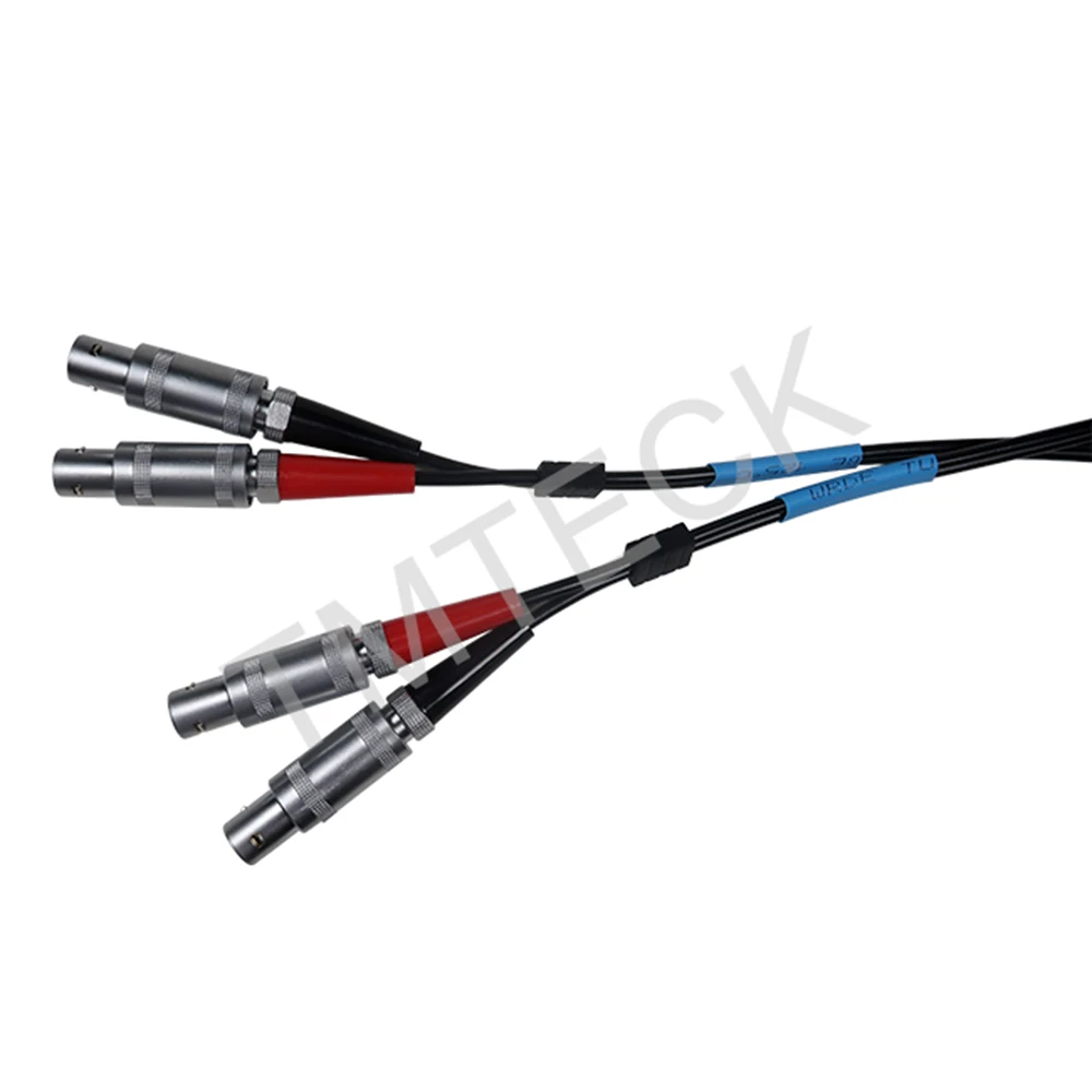 Cable for flaw detector, compatible with style Dual LEMO 1 to LEMO 1 / Krautkramer cable