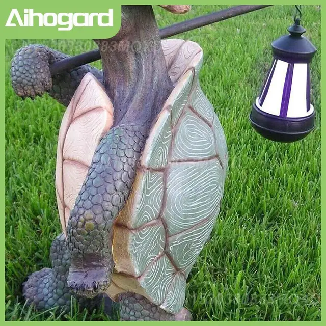 Mini Rajzfilm Teknős Modell Gyanta Figurák Tündér Udvari Miniatűrök Kerti Acesszióriumok Diy Táj Dekoráció Művészi