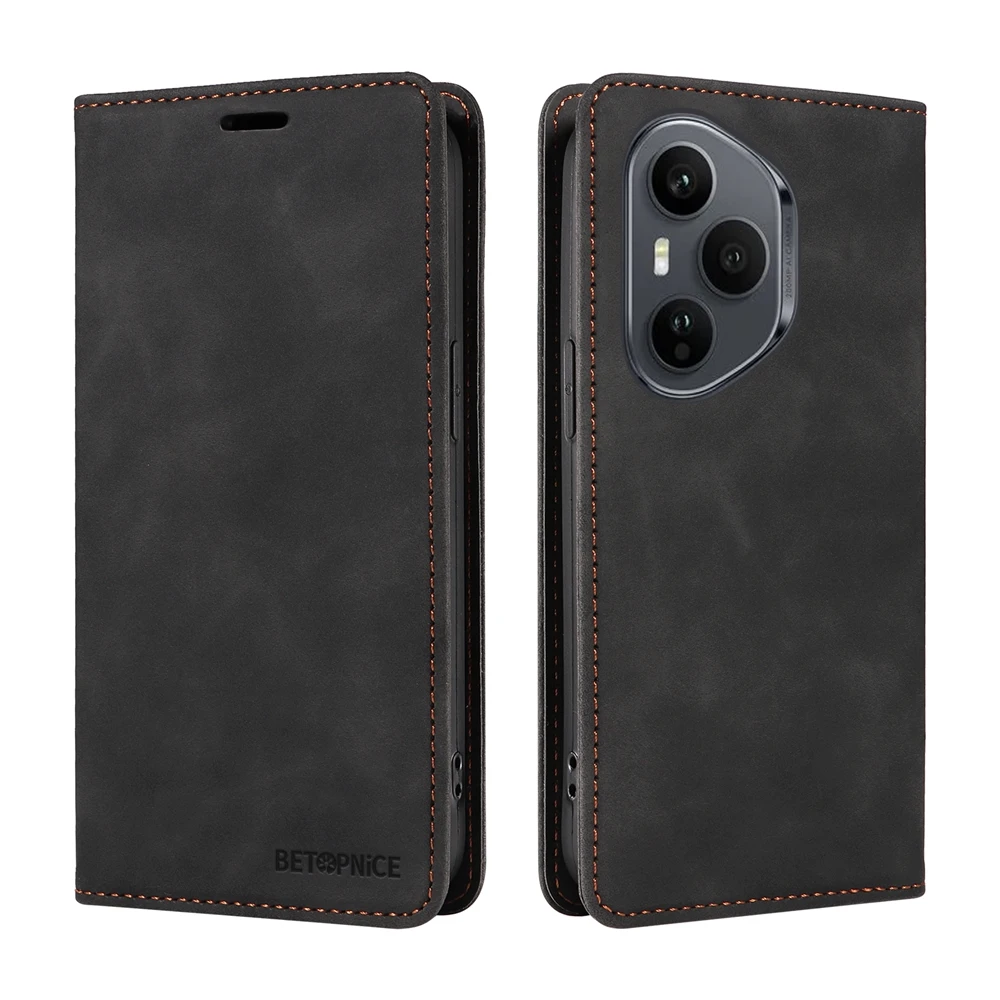 RFID Blocking Magnetic Wallet Phone Case - Leather Cover