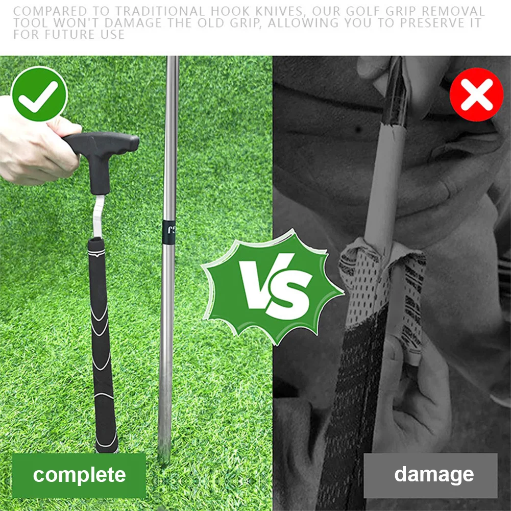 Golf Grip Removal Tool Golf  Club Grip Accessories V-Groove Grip Remover Saver Protective Grip Removal Tool for Outdoor Sports 4