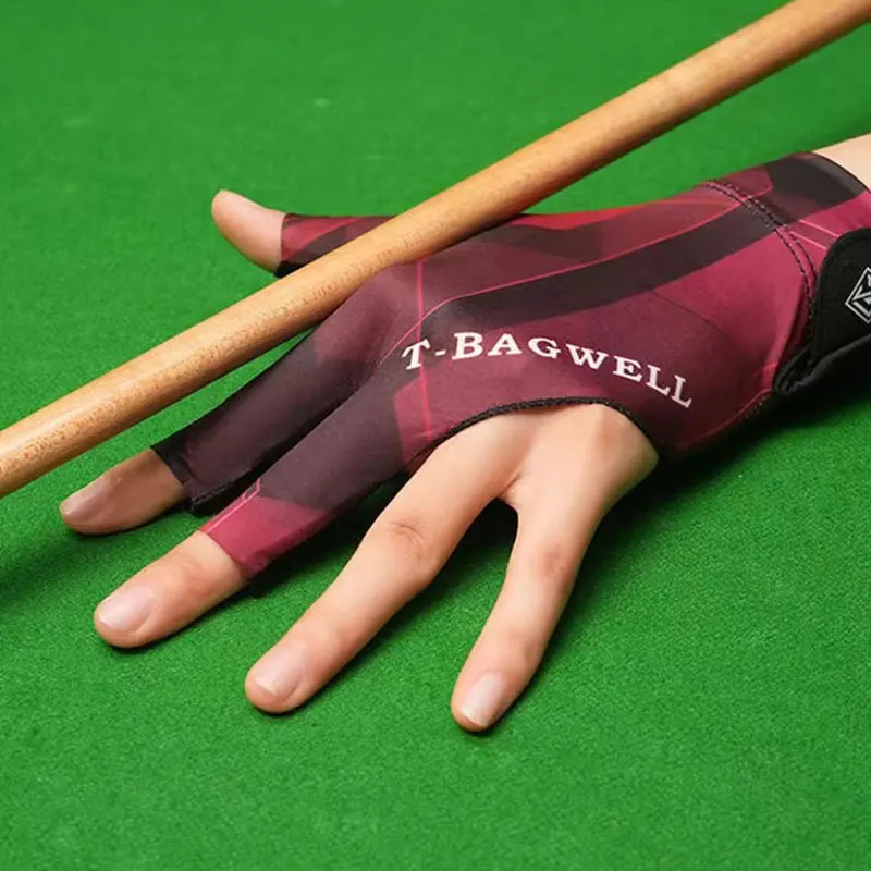 1 PCS Billiard Pool Gloves for Left Hand Sport Glove for Women Men Breathable Elasticity Billiard Training Three finger gloves 1