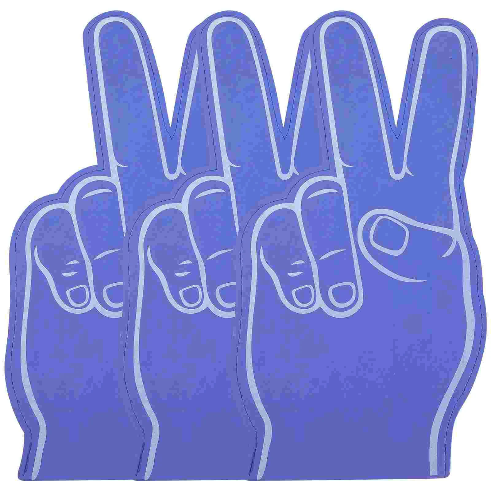 3Pcs Sports Cheering Foam Hand Sports Party Foams Finger Party Supplies for Competition