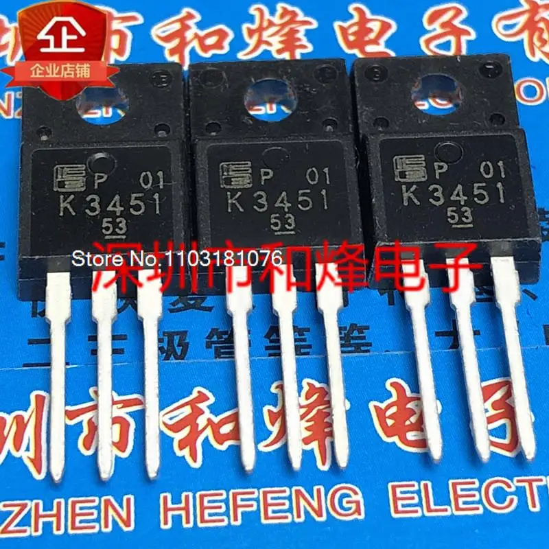 

(10PCS/LOT) K3451 2SK3451 TO-220F 600V 13A New Original Stock Power chip