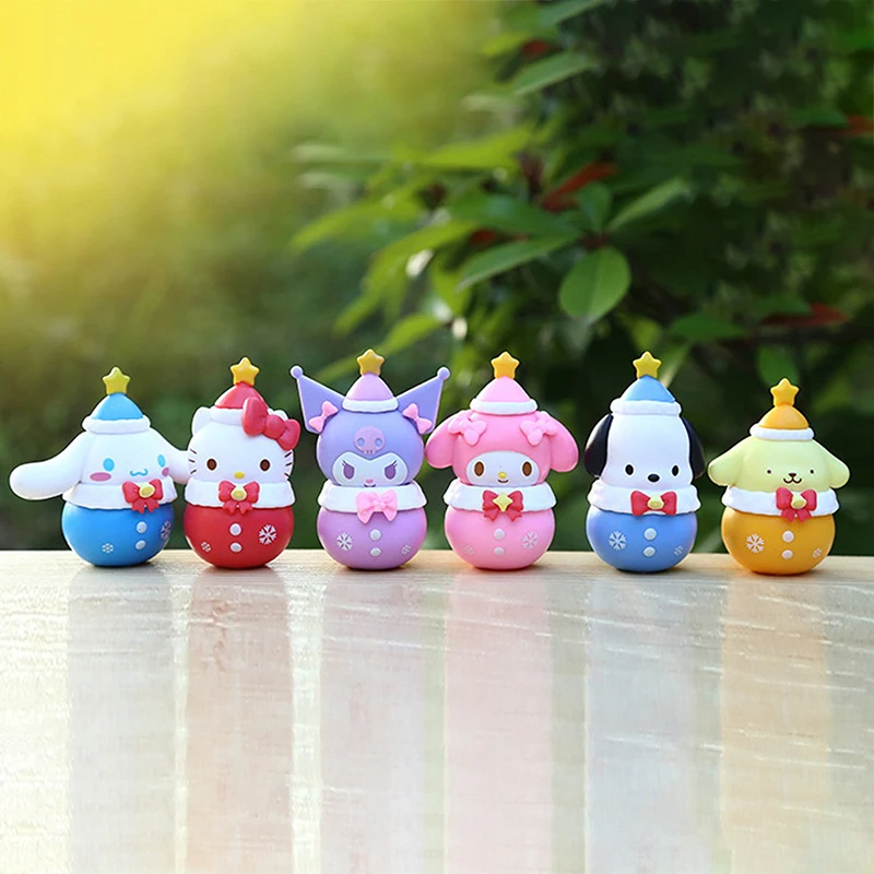 

Детская игрушка модель подарок на день рождения Sanrio Kawaii большая голова кукла коричная Hello Kitty моя мелодия украшения для торта