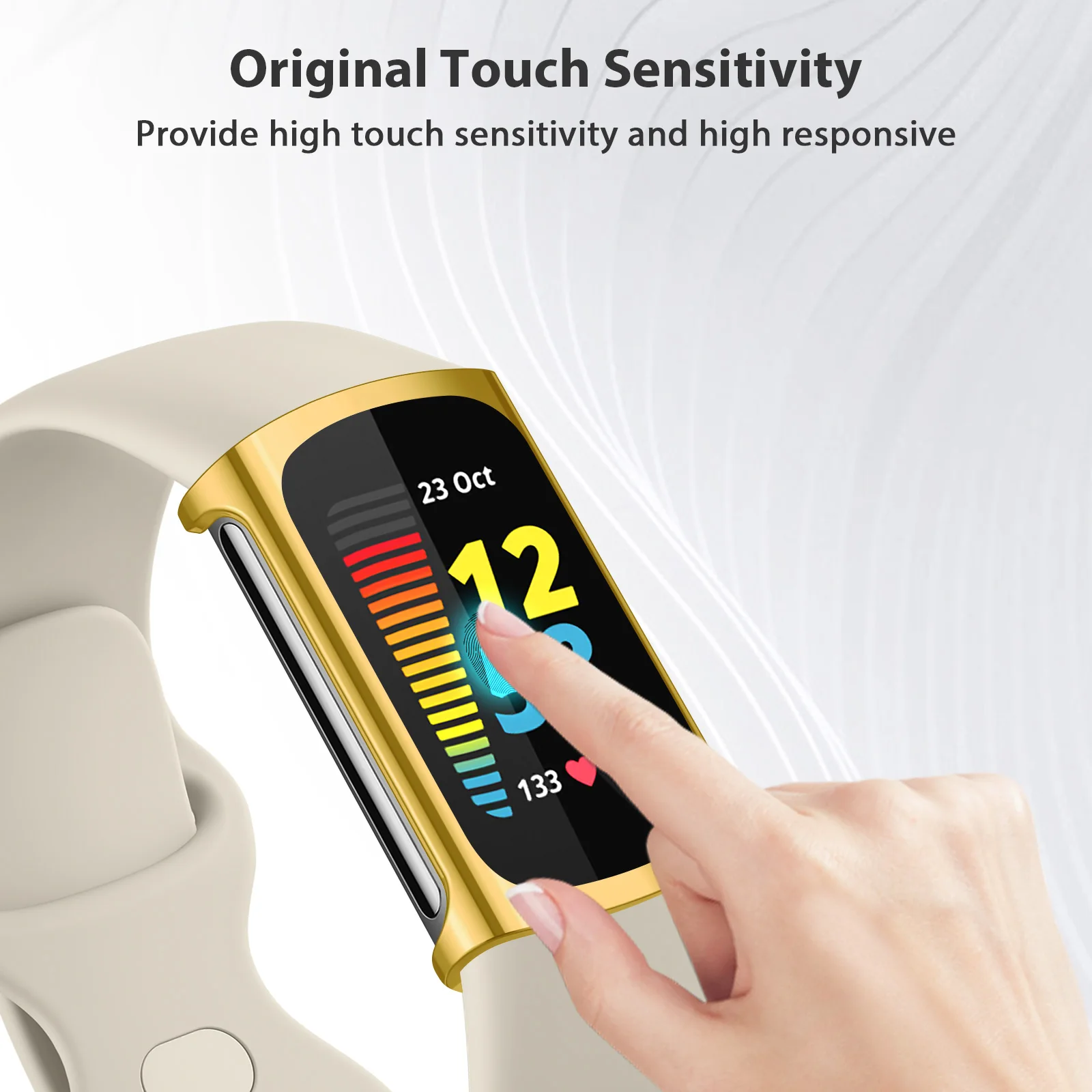 Full-Coverage TPU Screen Protector and Soft Bumper Case