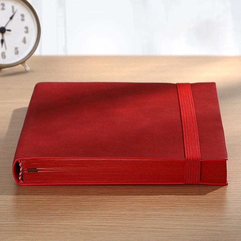 

A5 Notebook Sheepskin Notepad Diary Thick Business Journal Planner Agenda Organizer Note Book Office Student School Supplies New