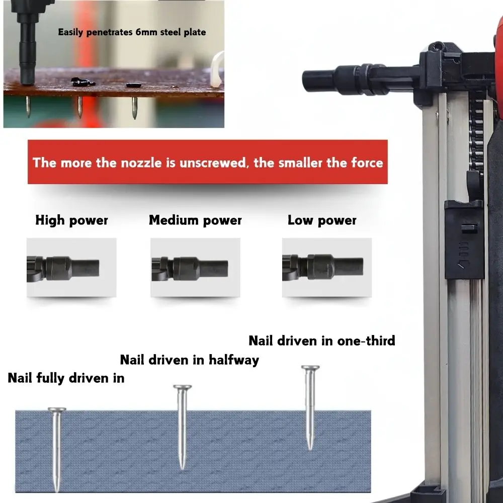 40 Gas powered nailer Pneumatic Nail Gun 7. 2V Lithium Battery Electric Nail Gun Air Stapler Pneumatic Tools For Frame 3