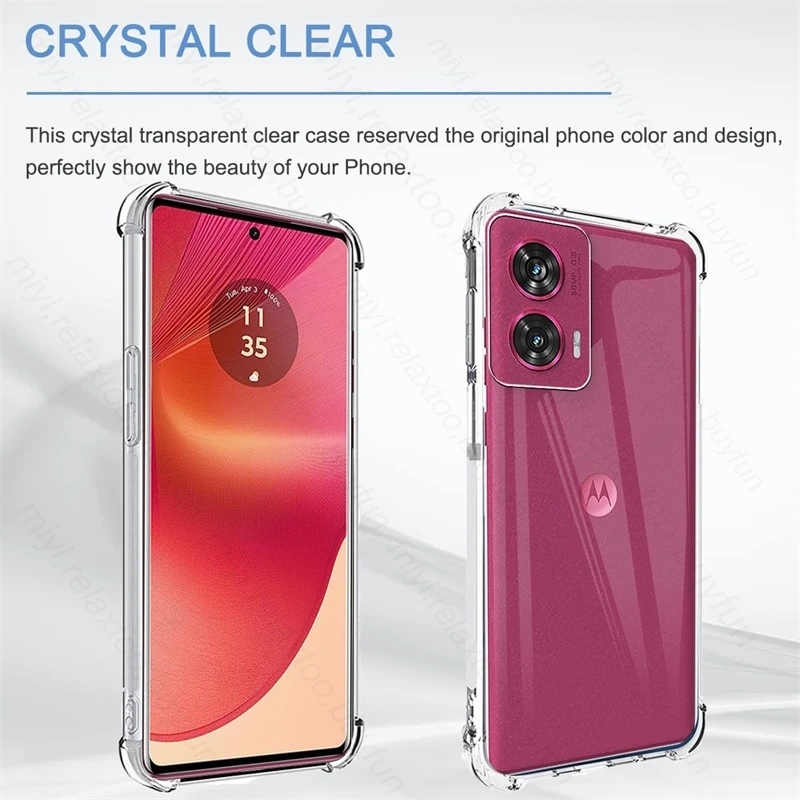 Shockproof Clear Airbag Case with Camera Protection and Soft TPU Cover