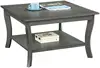 American Heritage Square Coffee Table, Wirebrush Dark Gray 5