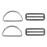 Buckle D Ring 2"/5cm Anti-corrosion Silver Stainless Steel Universal Lightweight Portable Scuba Diving Durable 2