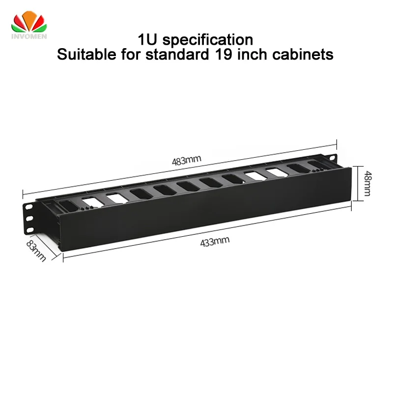 19&rdquo; Cabinet 1U Network Rack Cable Management 12 Ports Thickened Plastic Distribution frame Organizers Panduit AMP Patch Panel rj45 patch panel