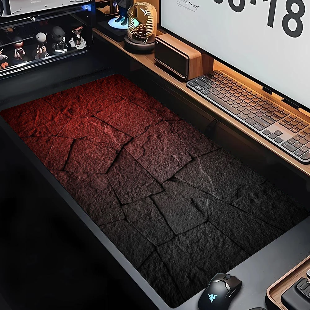 Grey Series XXL Gaming Desk Mat - Large 900x400mm Overlock Mouse Pad