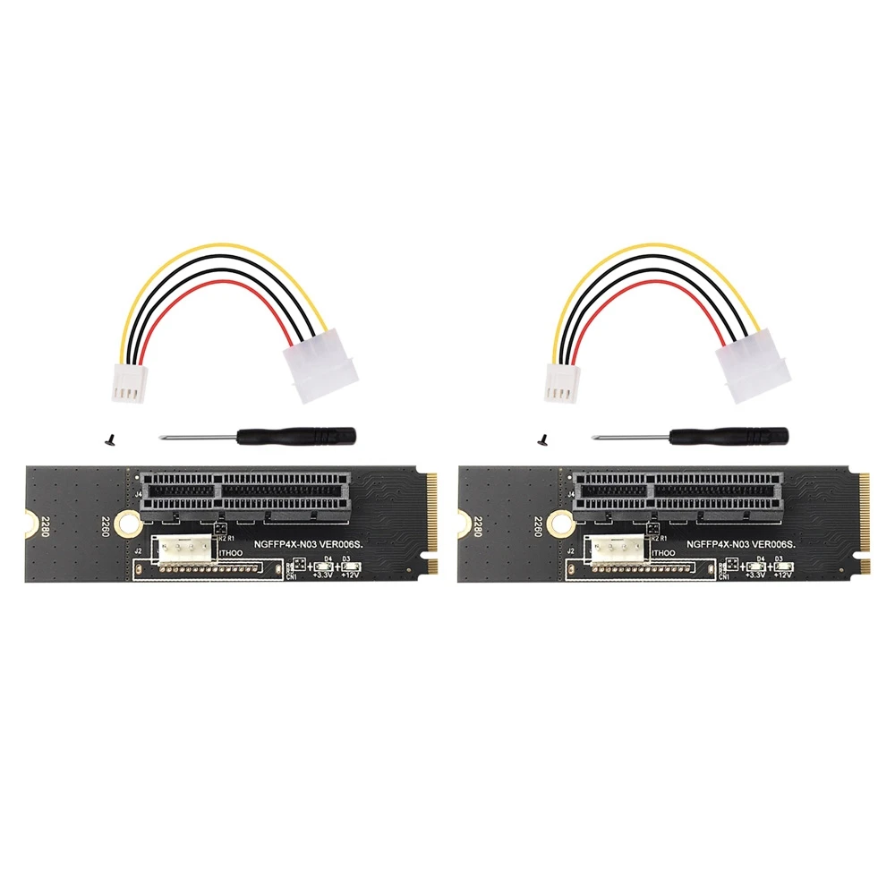 

2 шт., переходная карта NGFF M.2-PCI-E 4X