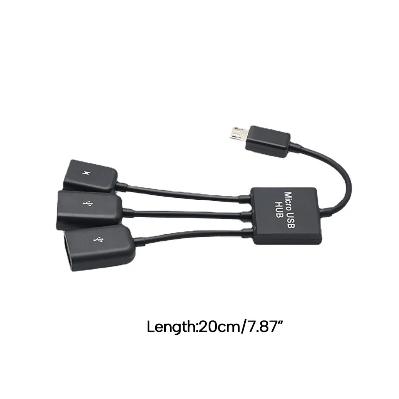 OTG Adapter USB To Type C Adapter Type-C USB Adapter OTG Cable USB 2.0 Male To Micro Female Adapter HUB 3 in 1