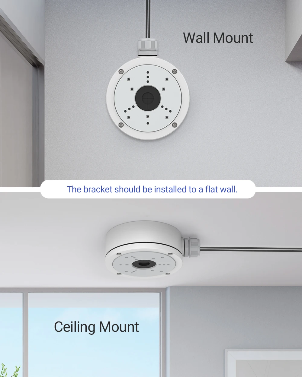 Annke Junction Box For CCTV Camera Aluminum Alloy HolderMount Bracket For Surveillance Camera Accessories 5