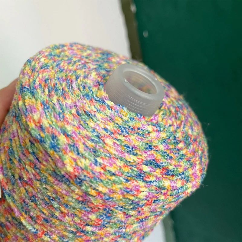 Soft Smooth Polyester Iceland Yarn Fancy Space Dye Plush Scarf Sweater Crochet Knitting Yarn Thread 500g X4489 2
