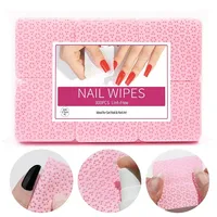 300pcs Cotton Gel Nail Polish Remover Wipes Nail Cleaning Pads Non Woven Lint-Free Nail Pads For Beauty Salon Nail Art Tool 6