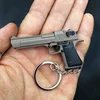 Alloy 1:4 Desert Eagle Pistol Keychain Ring Aritificial Gun Detachable Assemble Toy Gun Shoulder Bag Accessories Christmas Gift 3