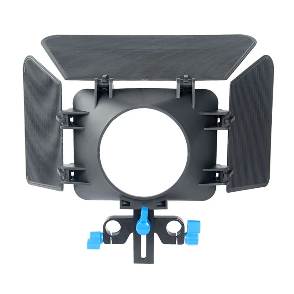 M1 매트 박스 카메라 쉐이드, 15mm 레일 로드 팔로우 포커스 리그 케이지 카메라