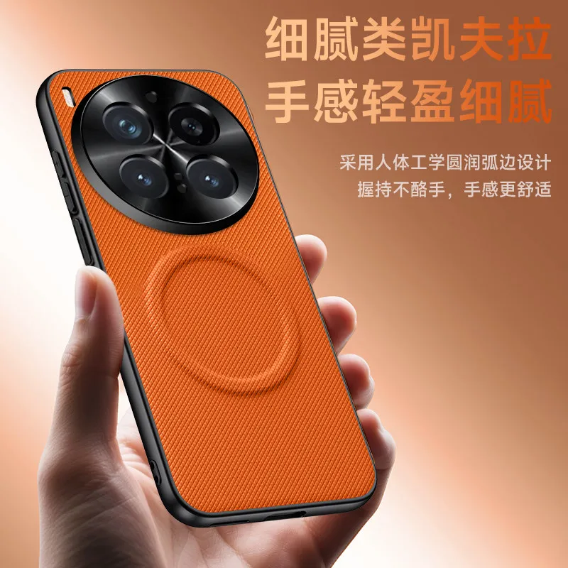 Fine Grain PU Leather Silicone Shockproof Bumper Case with Metal Lens Frame